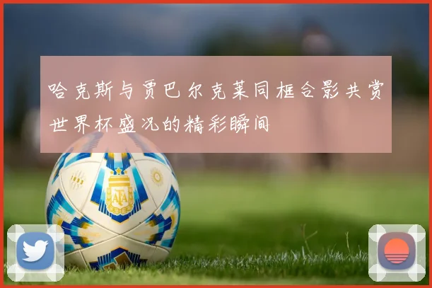 哈克斯与贾巴尔克莱同框合影共赏世界杯盛况的精彩瞬间
