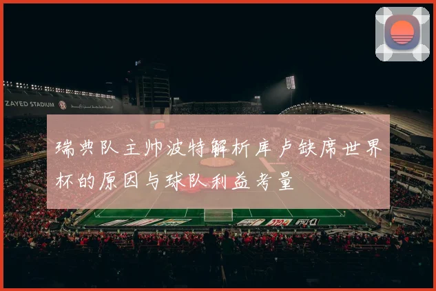 瑞典队主帅波特解析库卢缺席世界杯的原因与球队利益考量